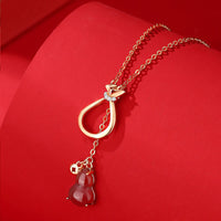 Collier avec pendentif en argent sterling 925, pierre précieuse en agate rouge et calcédoine, symbole de la chance et de la confiance, de KarmaRipple