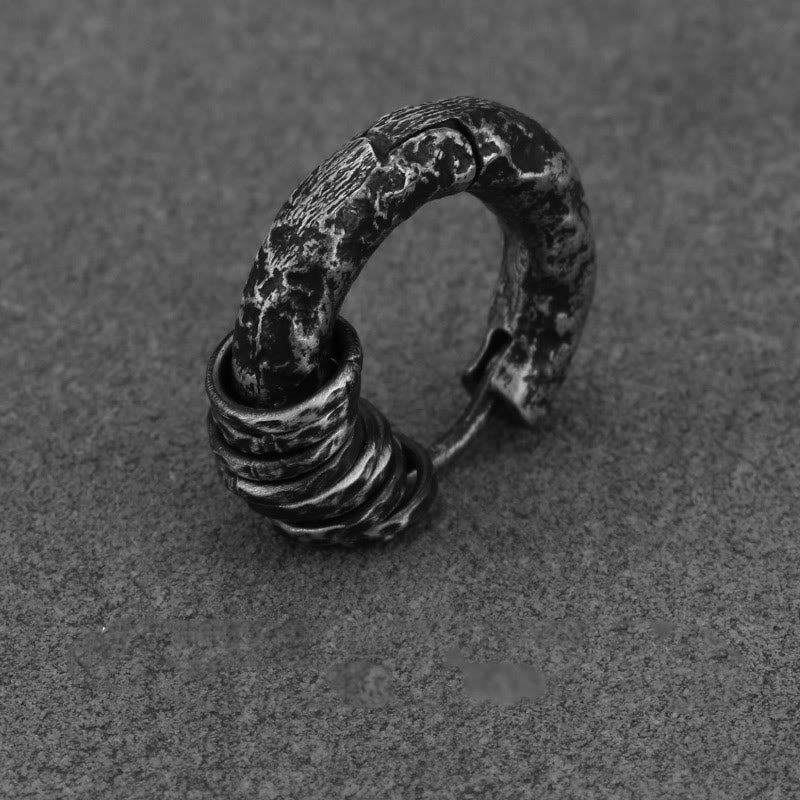 KarmaRipple's 925 Sterling Silver Hand-hammered Protection Earrings p23