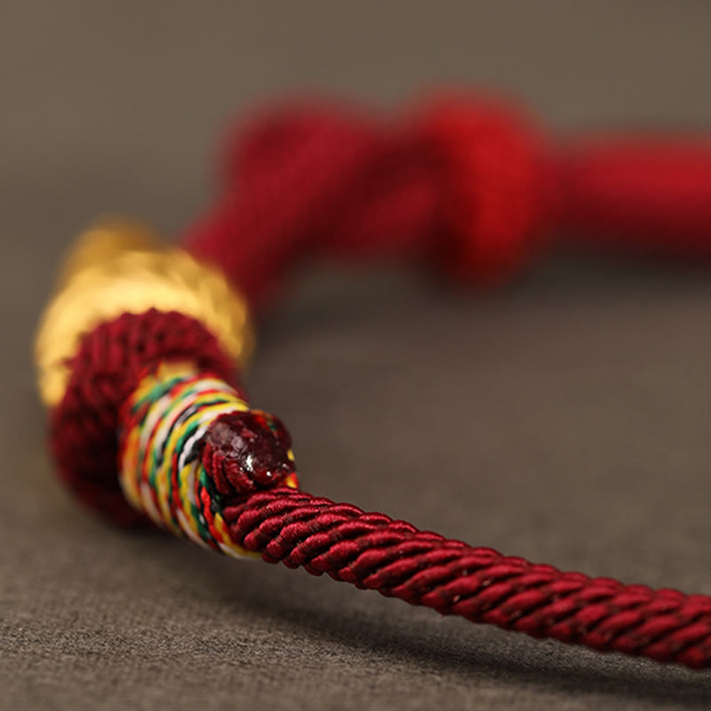 KarmaRipple's 999 Gold Year of the Snake Design Handmade Fortune Protection?Rope Woven Bracelet p13