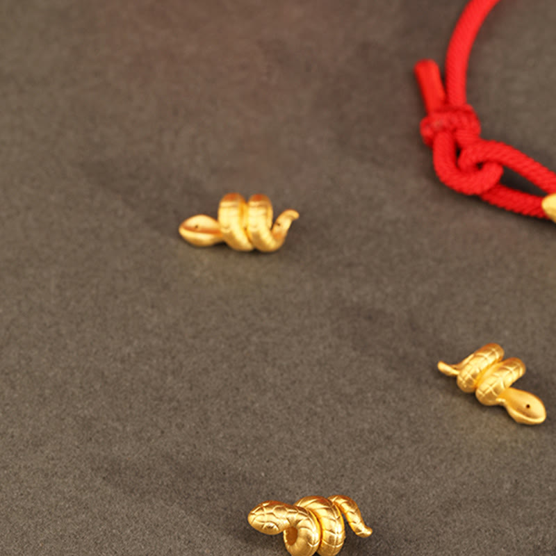 KarmaRipple's 999 Gold Year of the Snake Design Handmade Fortune Protection?Rope Woven Bracelet p18