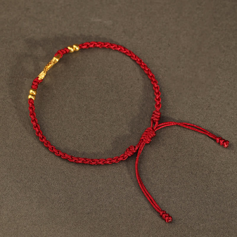 KarmaRipple's 999 Gold Year of the Snake Eternal Endless Weave Infinity Handmade Fortune Bracelet p16