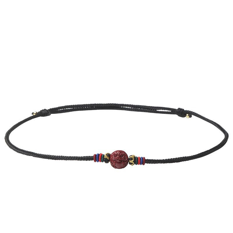 KarmaRipple's Cinnabar Chinese Zodiac Black String Blessing Pendant Pendants p27