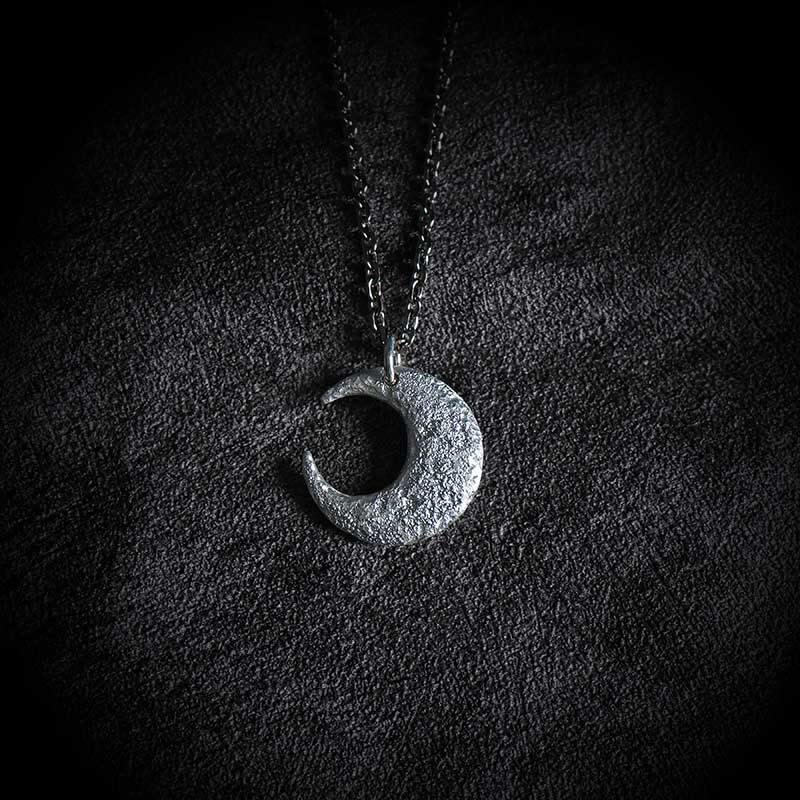 KarmaRipple's 999 Sterling Silver Moon Balance Pendant Necklace p3