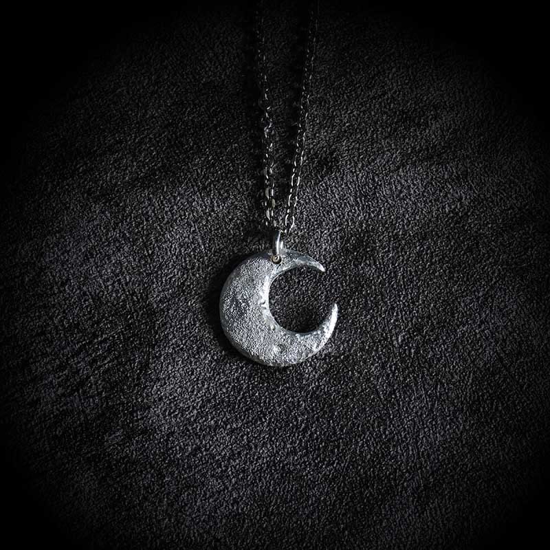 KarmaRipple's 999 Sterling Silver Moon Balance Pendant Necklace p4