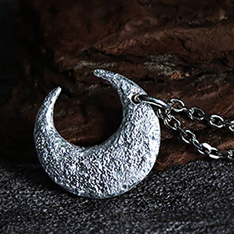 KarmaRipple's 999 Sterling Silver Moon Balance Pendant Necklace p5