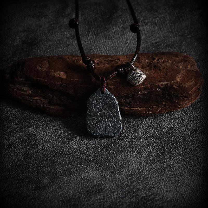 KarmaRipple's 999 Sterling Silver 24k Gold Auspicious Clouds Protection Pendant Necklace p4