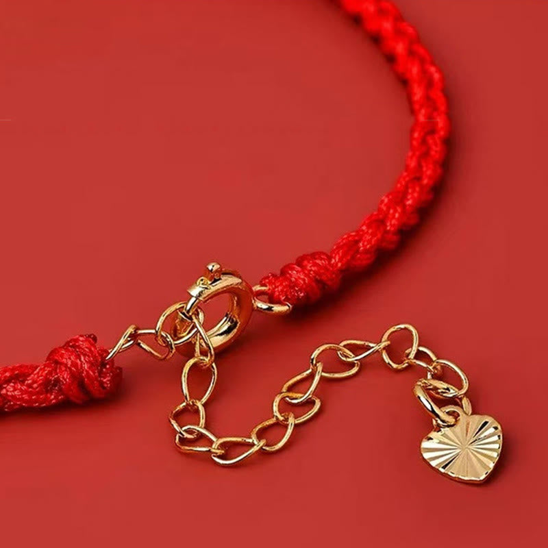 KarmaRipple's Red String 925 Sterling Silver Five Ways God Of Wealth Connection Bracelet p13