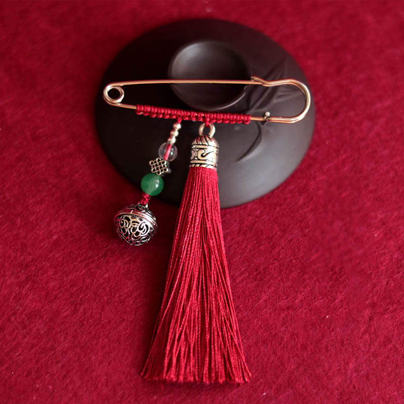 KarmaRipple's Retro Bell Tassels Brooch p2