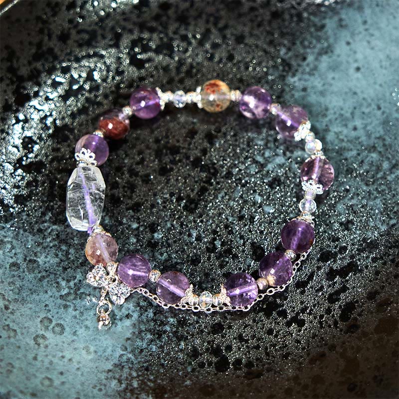 KarmaRipple's Authentic Purple Phantom Bow Wisdom Bracelet p4