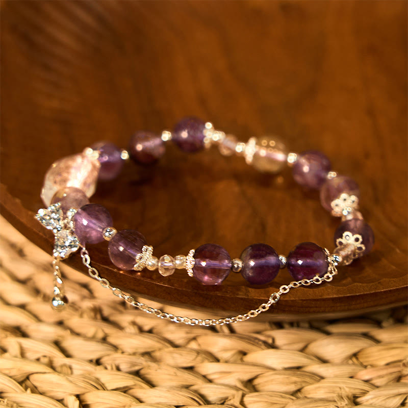 KarmaRipple's Authentic Purple Phantom Bow Wisdom Bracelet p2