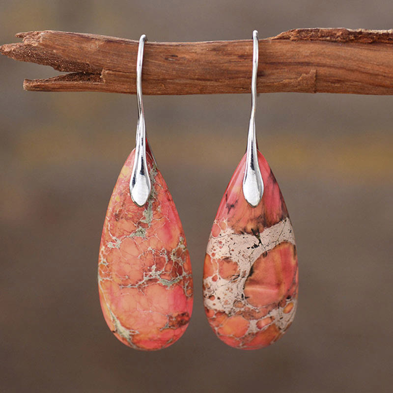KarmaRipple's Emperor Stone Balancing Gemstone Earrings p4