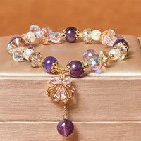 Bracelet de paix authentique en améthyste, citrine et perle de KarmaRipple