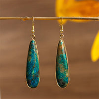 Boucles d'oreilles pendantes en forme de goutte d'eau en pierre empereur de KarmaRipple