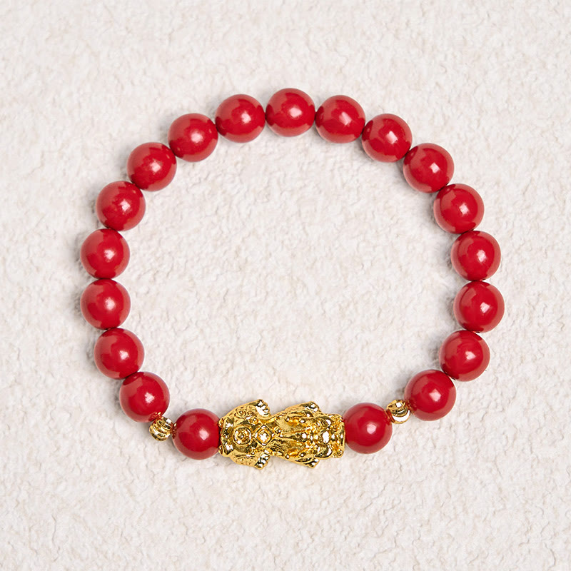 KarmaRipple's Cinnabar PiXiu Calm Blessing Bracelet p7