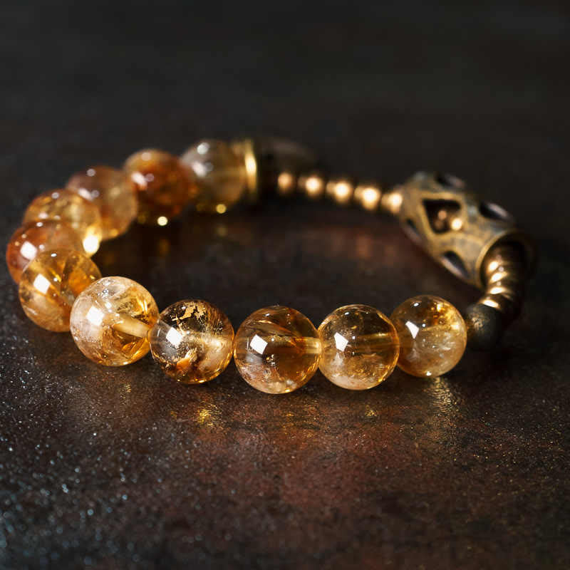 KarmaRipple's Daily Retro 10mm Citrine Beadwork Protection Bracelet p18