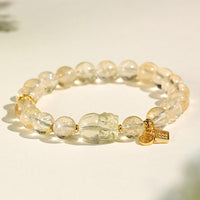 Bracelet de protection en bronze authentique Citrine PiXiu de KarmaRipple