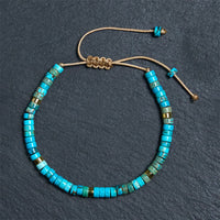 Bracelet de perles d'espacement en pierre du bonheur de l'empereur de KarmaRipple
