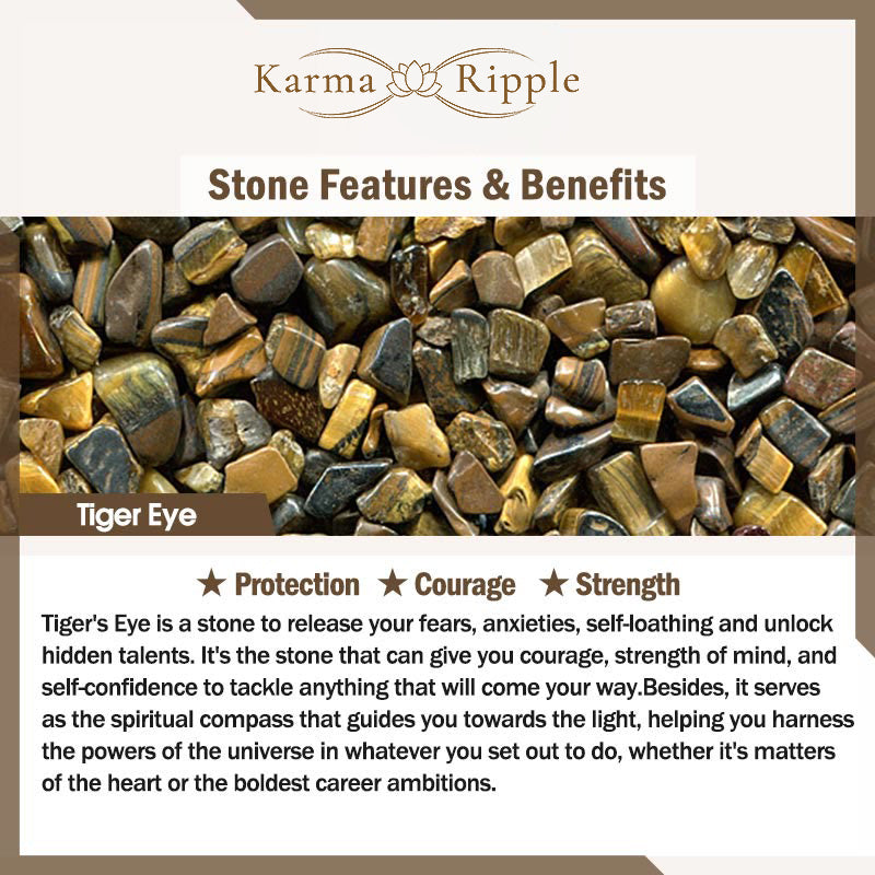 KarmaRipple's Lazurite Tiger Eye Rhodonite Hematite Black Onyx Stone Balance Leather Bracelet p14