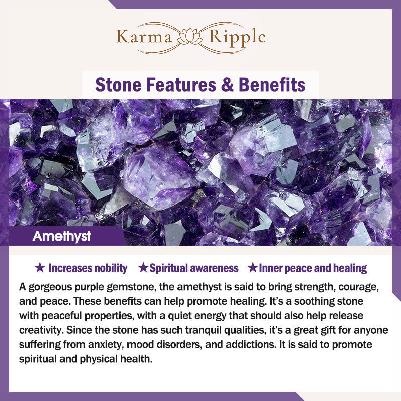 KarmaRipple's Green Strawberry Quartz Amethyst Gemstone Dreamcatcher Balancing Bracelet p13