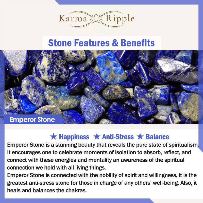 KarmaRipple's Emperor Stone Gemstone Happiness Earrings p11