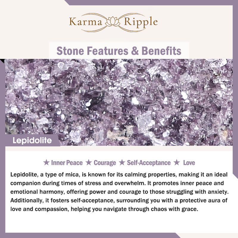 KarmaRipple's Keep Calm Purple Series Balancing Love Bracelet p17