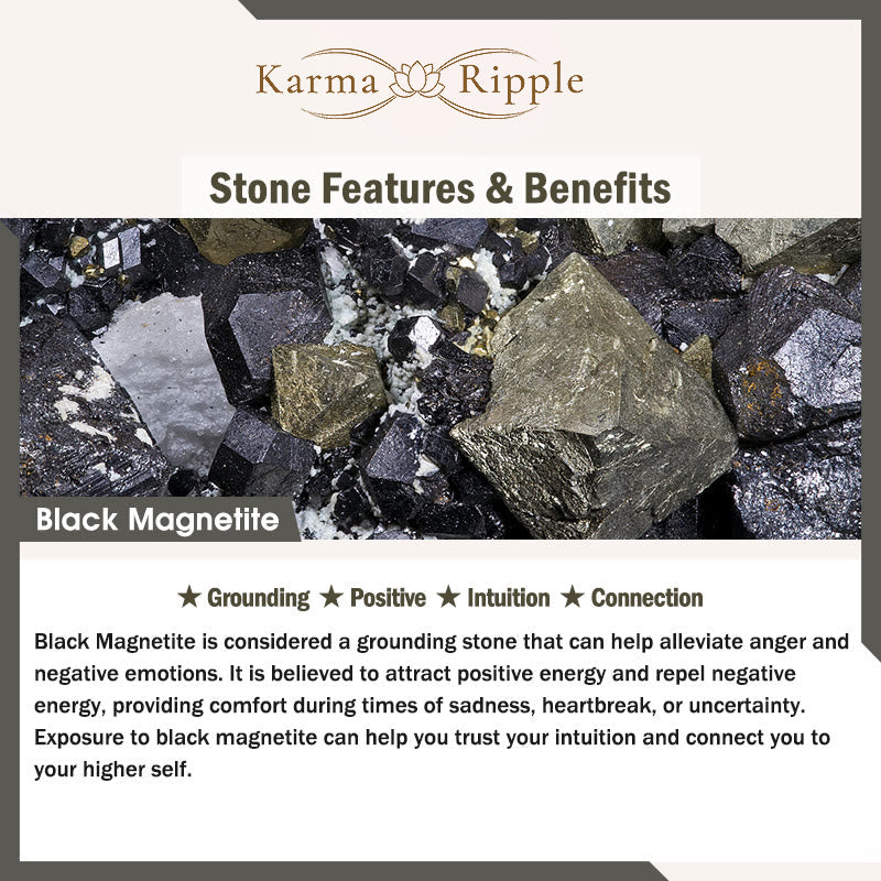 KarmaRipple's Authentic Green Tiger Eye Black Magnetite Black Obsidian Double Row Beadwork Positive Bracelet p9