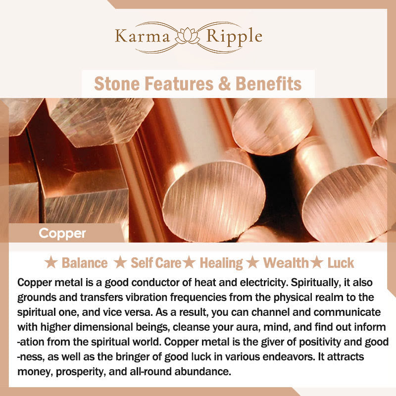 KarmaRipple's Tibetan Simple Design Bronze Wealth Fortune Bracelet p8