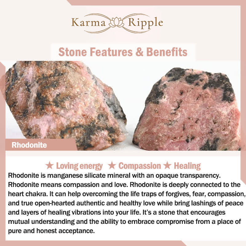 KarmaRipple's Rhodonite Balancing Relationships Bracelet p5