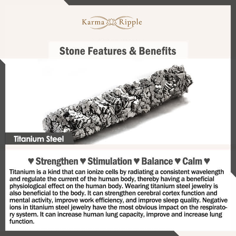 KarmaRipple's Vintage Wave Auspicious Clouds Engraved Pattern Titanium Steel Balance Ring p7