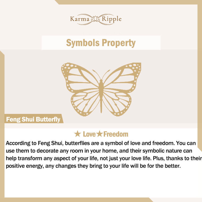 KarmaRipple's Fu Character Butterfly Safe And Well Brass Fortune Brooch p7