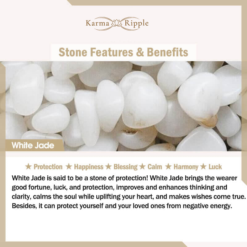 KarmaRipple's Ivory Jade Peace Buckle Bamboo Design Fortune Bronze Cuff Bracelet Bangle p7