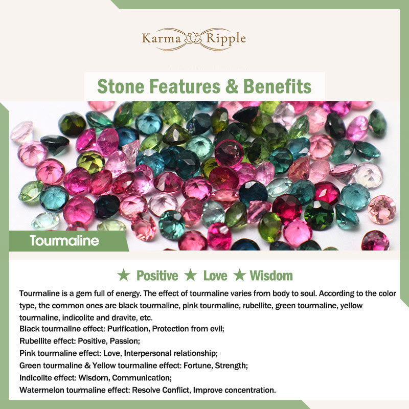 KarmaRipple's Tourmaline Wisdom Flower Bracelet p5
