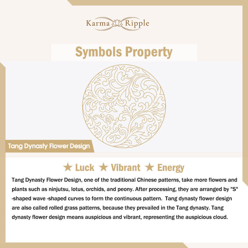 KarmaRipple's Tang Dynasty Flower Design Bronze Fortune Adjustable Ring p6