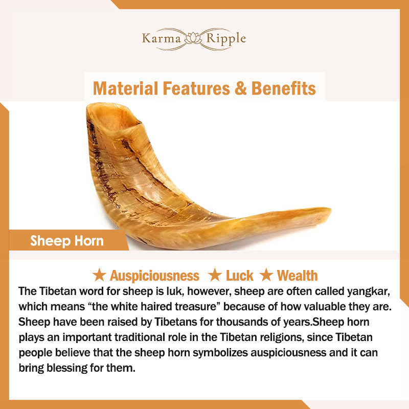 KarmaRipple's 108 Mala Beadwork Tibet Sheep Horn Amber Fortune Bracelet p22