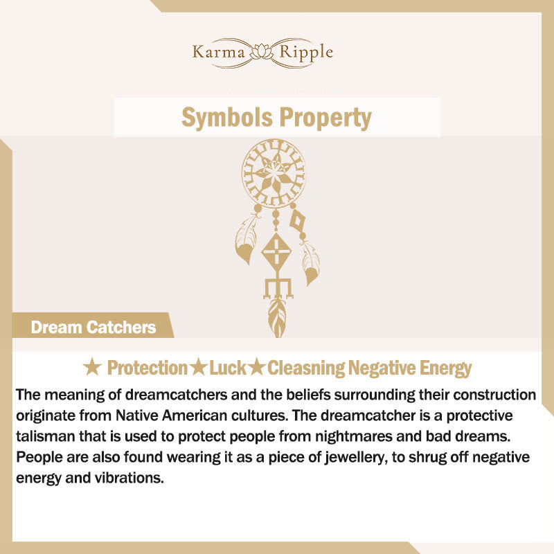 KarmaRipple's Glass Bead Dream Catcher Protection Talisman Bracelet p7