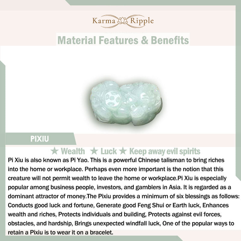 KarmaRipple's Tibetan Jade PiXiu Prosperity Bracelet p7