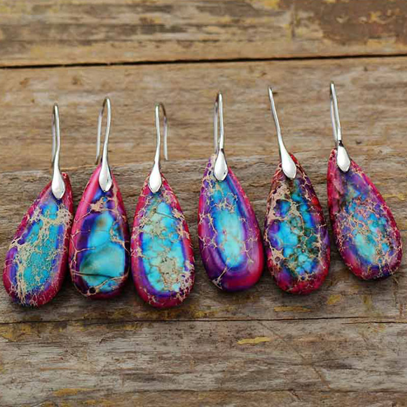 KarmaRipple's Emperor Stone Gemstone Happiness Earrings p10