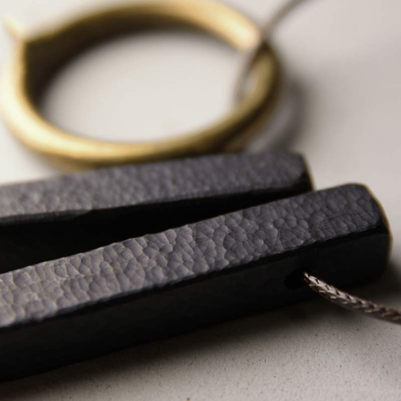 KarmaRipple's Zen Circle Ebony Wood Enlightenment Pendant Necklace p11