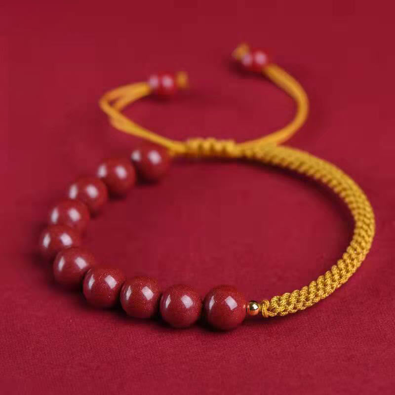 KarmaRipple's Authentic Cinnabar King Kong Weave Blessing String Bracelet p38