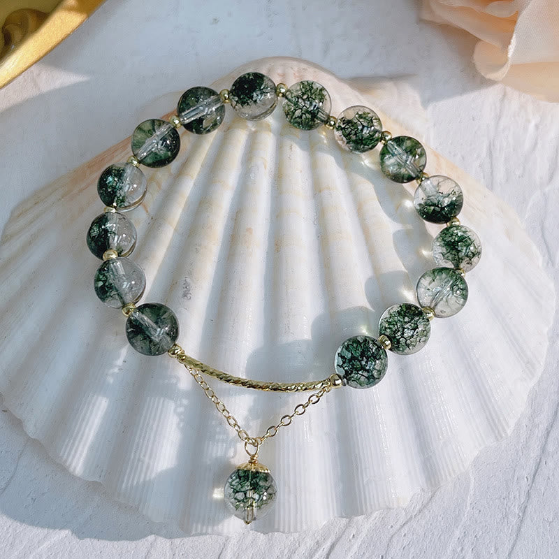 KarmaRipple's Green Phantom Gemstone Confidence Talisman Bracelet p3