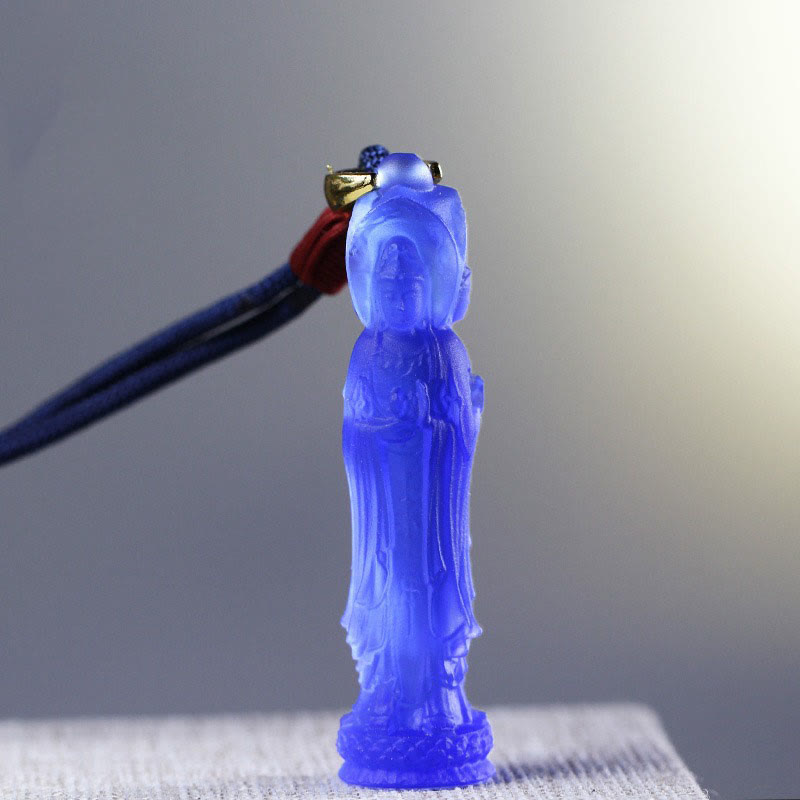 KarmaRipple's Avalokitesvara Buddha Liuli Balance Pendant p15