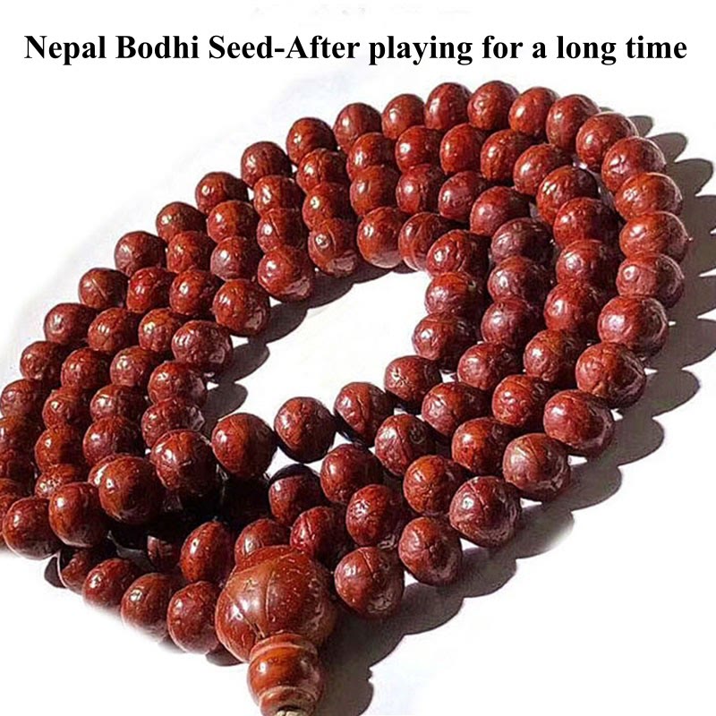 KarmaRipple's 108 Mala Beadwork Nepal Bodhi Seed Fortune Wealth Tassel Bracelet p15