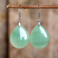 Boucles d'oreilles pendantes en aventurine authentique de KarmaRipple