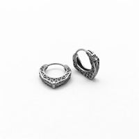 Boucles d'oreilles créoles Viking en acier titane et acier de KarmaRipple