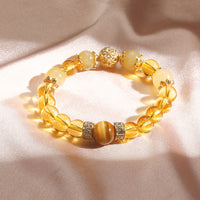 Bracelet de perles de prospérité et de générosité en citrine de KarmaRipple
