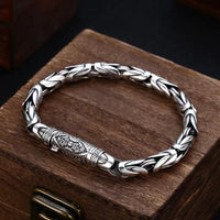 Bracelet chaîne en bronze Dorje Vajra Om Mani Padme Hum Peace Love de KarmaRipple