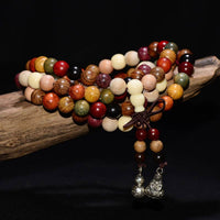 Bracelet de méditation et de bénédiction en bois de wengé 108 perles de KarmaRipple