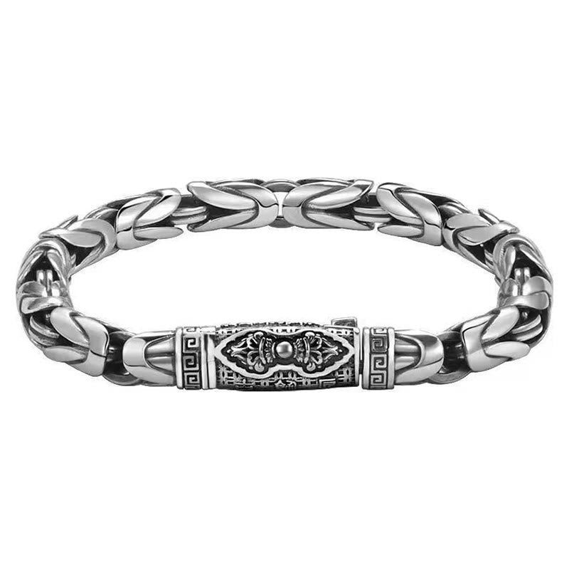 KarmaRipple's Dorje Vajra Om Mani Padme Hum Peace Love Bronze Chain Bracelet p7