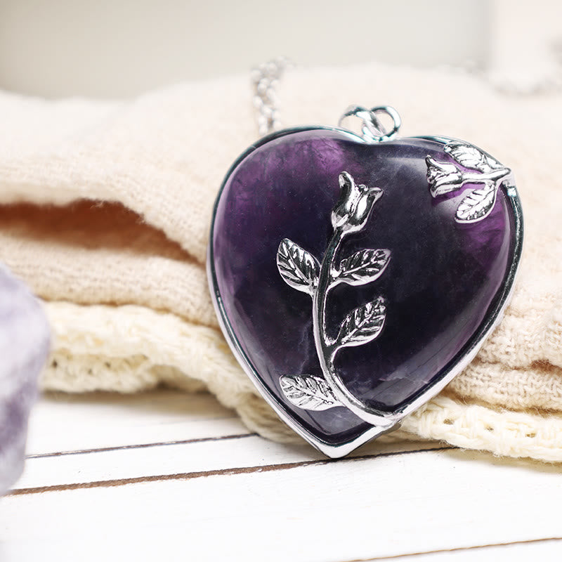 KarmaRipple's Authentic Balancing Crystals Heart Necklace Necklaces p6