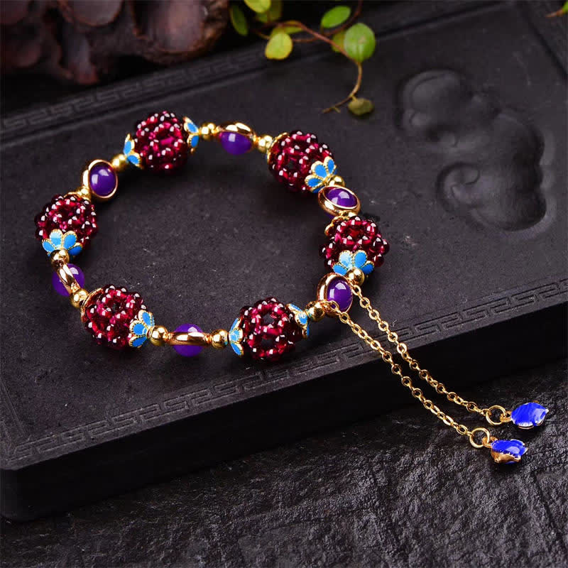 KarmaRipple's Tibetan Garnet Calm Bracelet p20